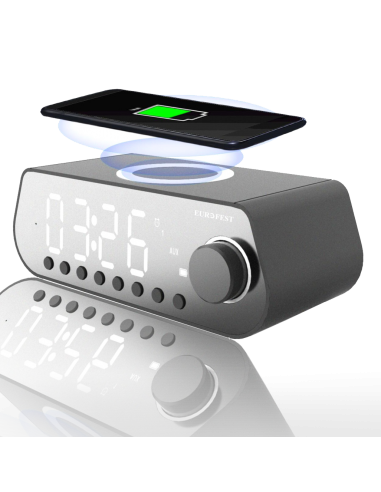 Radio reloj digital Eurofest con carga...