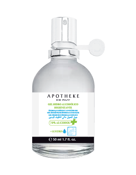 GEL HIDROALCOHÓLICO HIGIENIZANTE DE MANOS EN PULVERIZADOR DE 50 ML