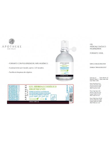 GEL HIDROALCOHÓLICO HIGIENIZANTE DE MANOS EN...