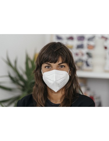 50 MASCARILLAS FFP2  NR Teelmask CE0370 NEGRAS-...