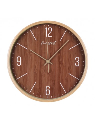 Reloj de pared madera Eurofest FC0150CE